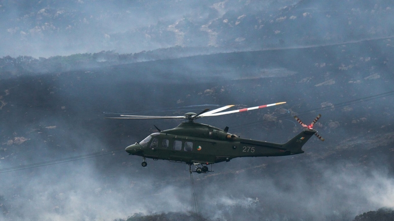 The Irish Air Corps and Dublin Fire Brigade are at the scene
(Pic: Dublin Fire Brigade)