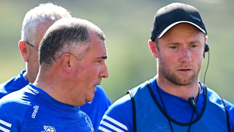 McEnaney (L) chats with selector Vinny Corey
