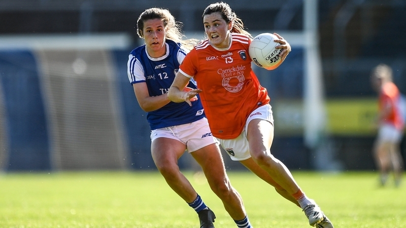 Aimee Mackin surges forward at St Tiernach's Park