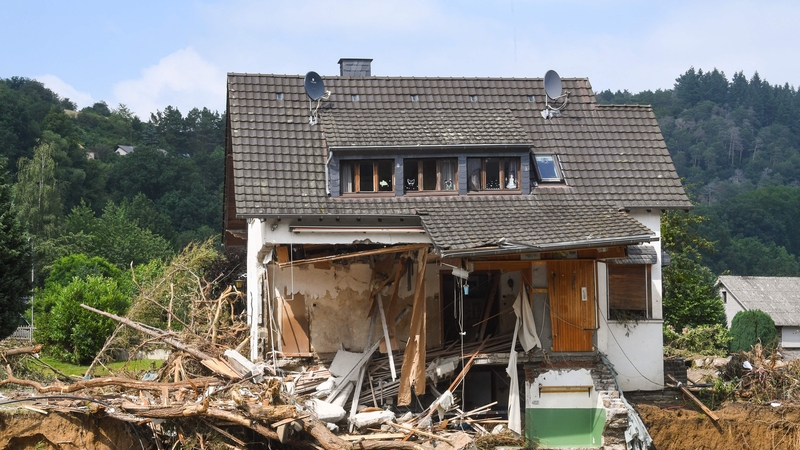 Houses have been destroyed in Insul near Bad Neuenahr -Ahrweiler, western Germany
