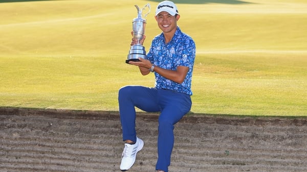 Collin Morikawa with the Claret Jug