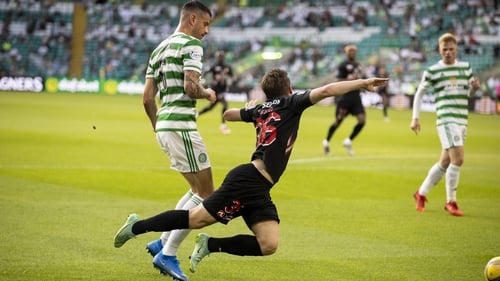 This dive from Midtjylland's Anders Dreyer left Nir Bitton apoplectic and ultimately led to the Celtic player's dismissal