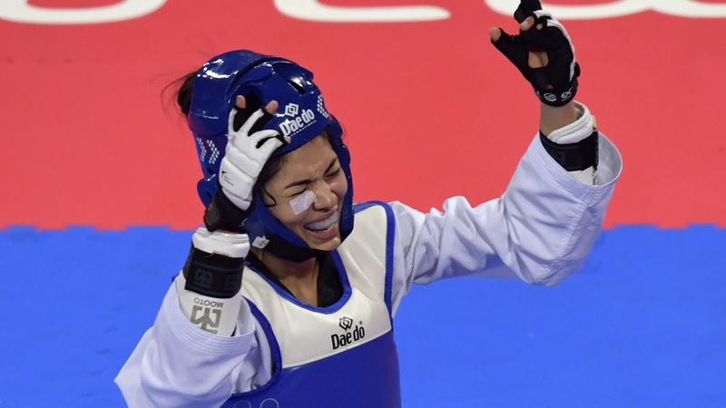 Fernanda Aguirre in action at the Pan-American Games in 2019
