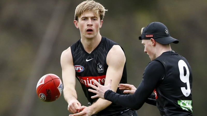 Anton Tohill (l) is finally set to make his AFL debut