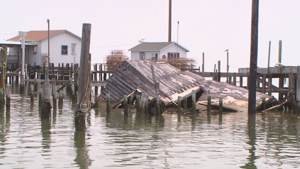 Mayor James 'Ooker' Eskridge said the island is getting smaller