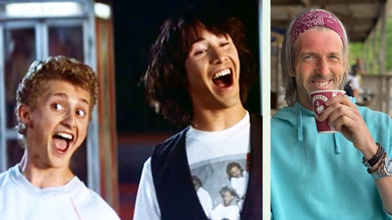 Bill and Ted actor Alex Winter, left, reached out to Christian Laycock.