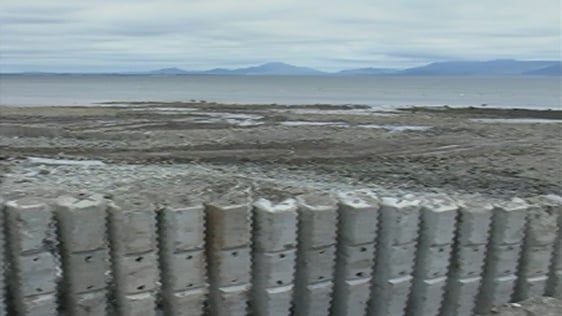 Coastal erosion in Annagassan, County Louth, 1996.