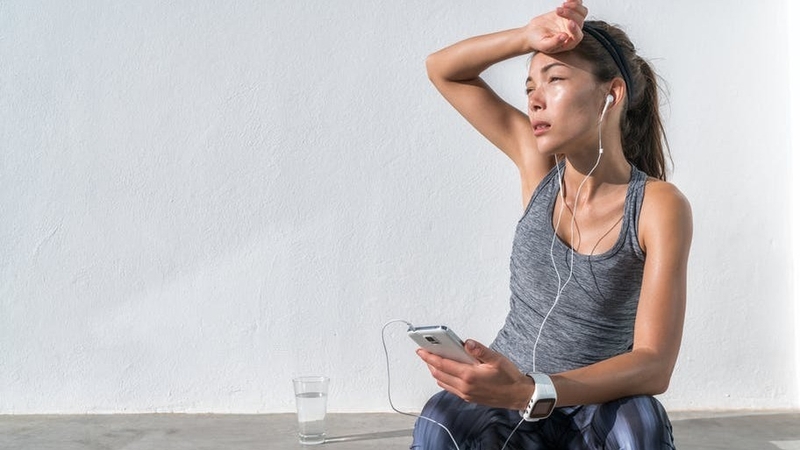 There is sodium, potassium, calcium, magnesium, zinc, copper, iron, chromium, nickel and lead in every bead of sweat. Photo: Maridav/Shutterstock