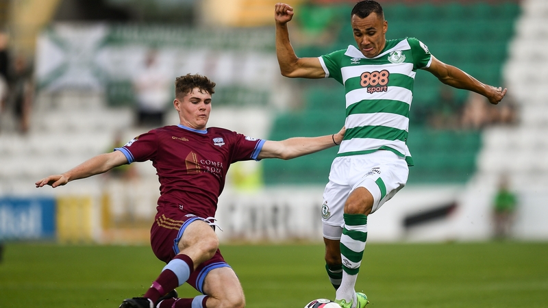 Graham Burke tackled by Alex Murphy