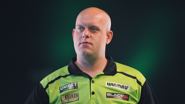 Van Gerwen will meet Peter Wright in the last-four