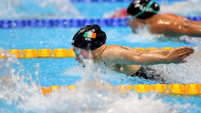 Ellen Walshe won her heat but her time was not quick enough to advance to the semi-finals