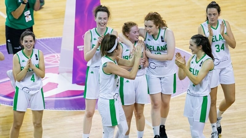 The Irish side celebrate progression to the final