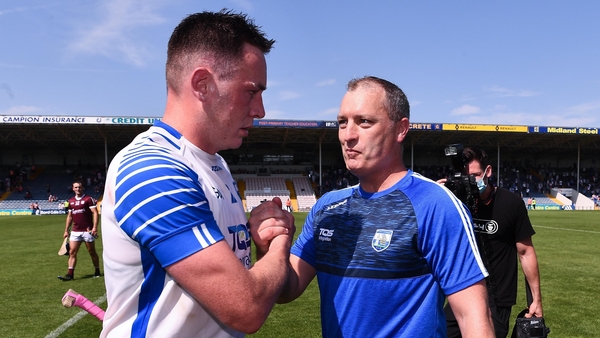 Liam Cahill and Stephen Bennett after the game