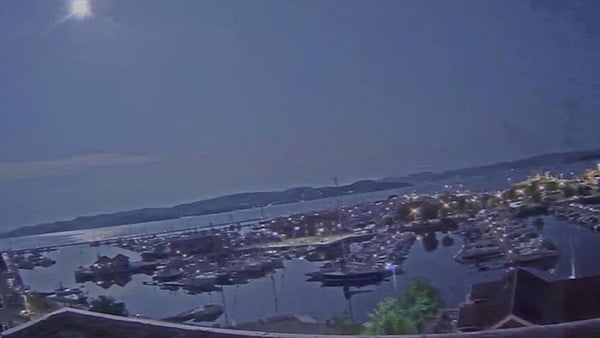 Reports of sightings started arriving around 1am with the phenomena being seen as far north as Trondheim