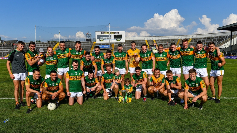 Kerry celebrate their Munster final victory over Cork
