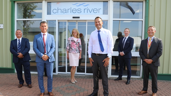 Minister for Enterprise, Trade and Employment Leo Varadkar at Charles River Laboratories in Ballina