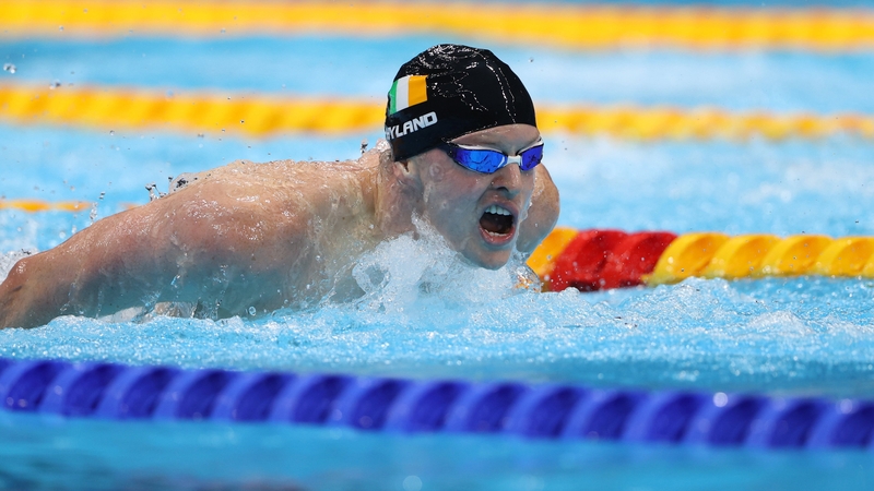 Brendan Hyland finished third in his heat