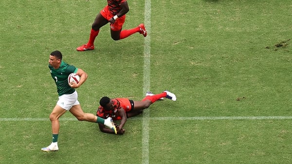 Jordan Conroy makes a break