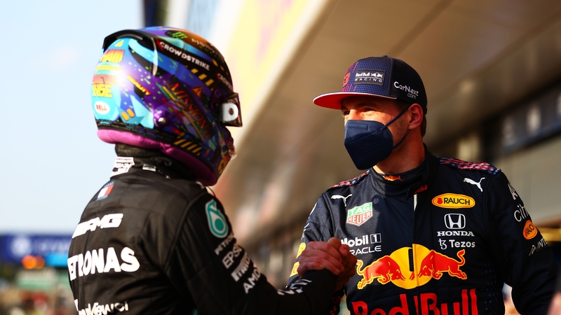Hamilton(l) and Verstappen are vying for the 2021 title