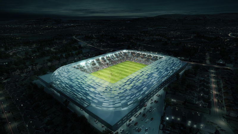 The planned Casement Park redevelopment is one of 10 stadiums in the Irish-UK joint bid