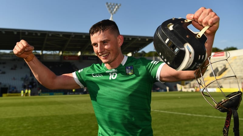 Gearoid Hegarty celebrates the Munster final victory over Tipperary