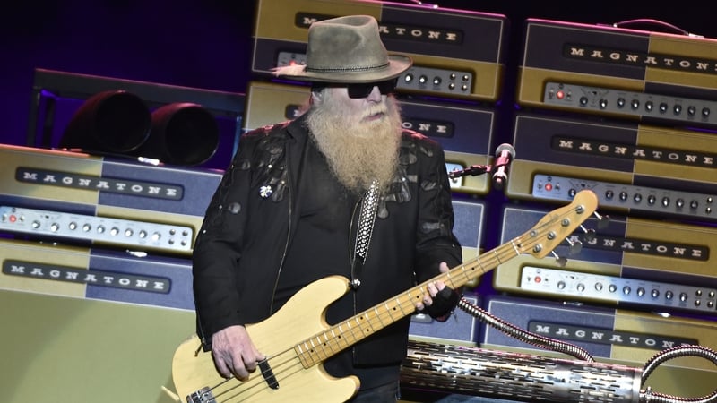 Dusty Hill onstage in San Jose, California in January 2019