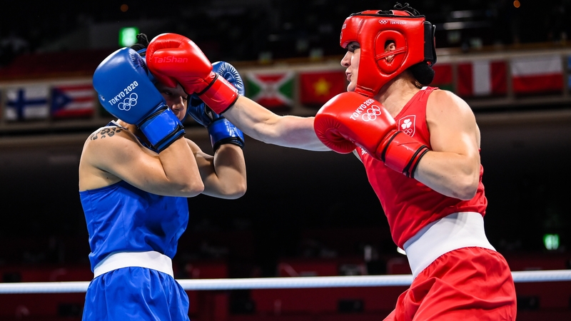 Kellie Harrington (right) had far too much about her for Rebecca Nicoli