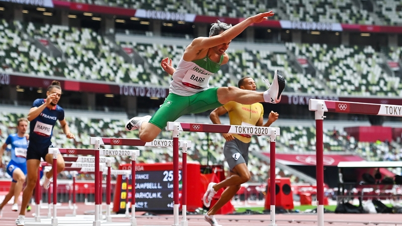 Thomas Barr impressed in his 400m hurdles heat