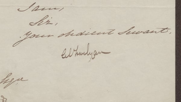 Trevelyan's signature