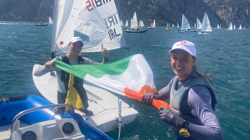 Eve McMahon celebrates