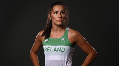 Phil Healy is in 200m action