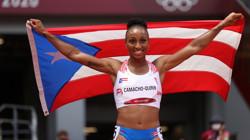 Jasmine Camacho-Quinn, who won the 100m hurdles, has an Irish coach, John Coghlan