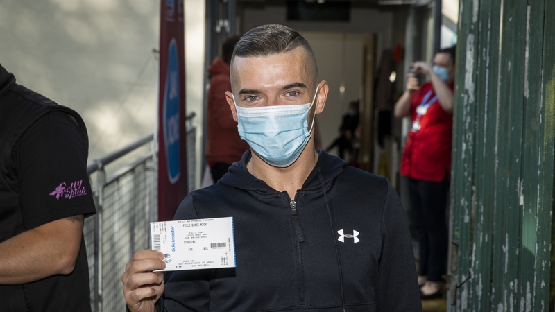 Peter Berne was one of the first to emerge after receiving his Pfizer jab and his free ticket