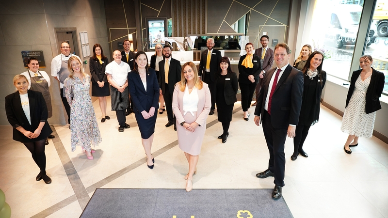 General Manager, Hazel Galloway and team at the Maldron Hotel Glasgow City