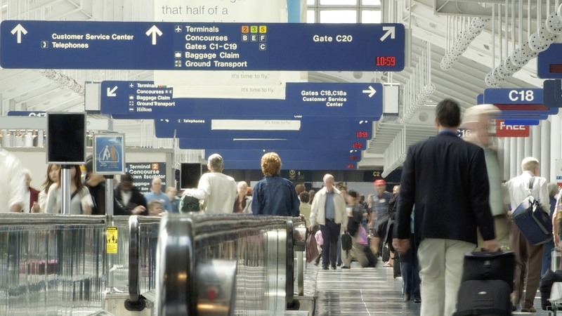 Airports in Chicago were particularly hard-hit because of difficult weather (File)