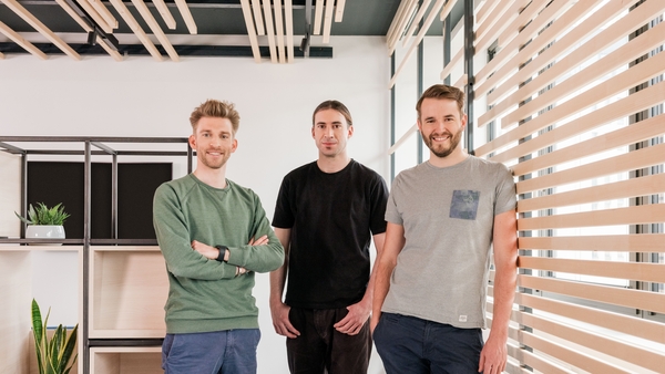 Refurbed co-founders Kilian Kaminski, Jurgen Riedl and Peter Windischhofer