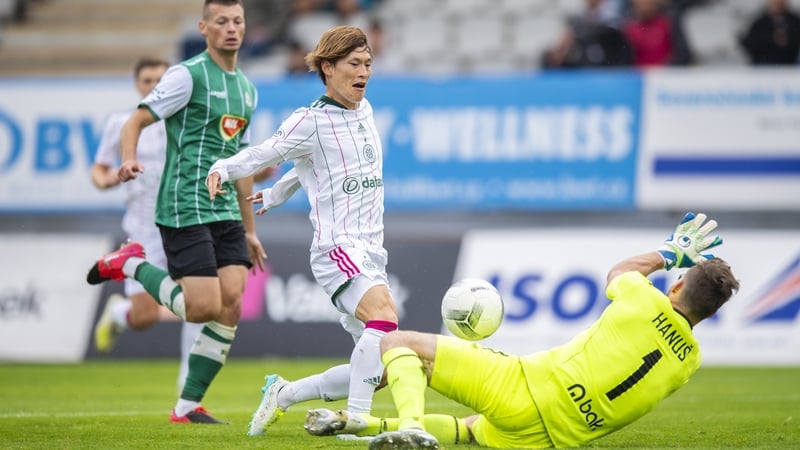 Celtic's Kyogo Furuhashi makes it 2-0
