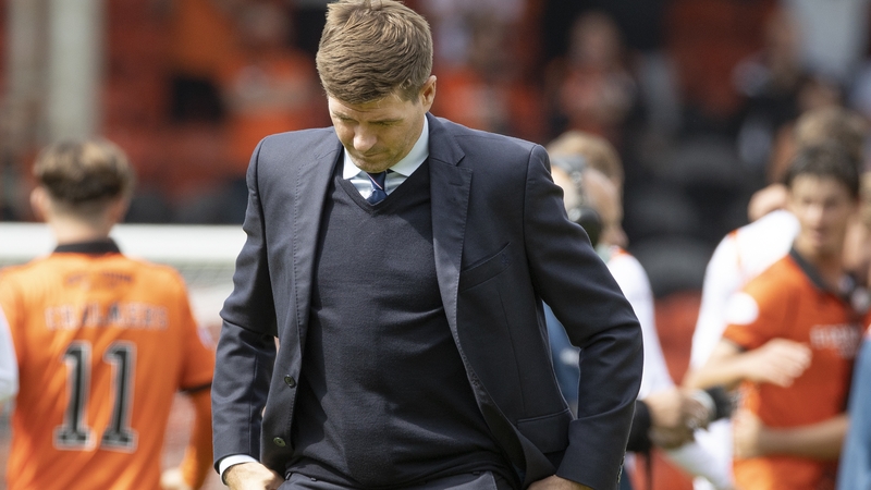 Steven Gerrard's side suffered their first league defeat since March 2020