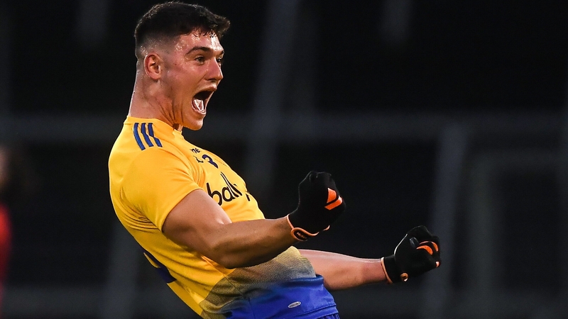 Jason Doory of Roscommon celebrates at the final whistle
