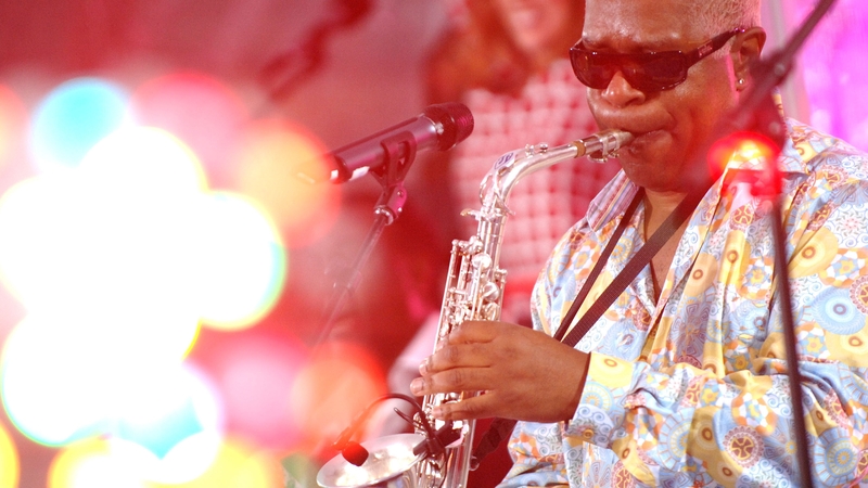 Dennis Thomas onstage in New York in August 2007