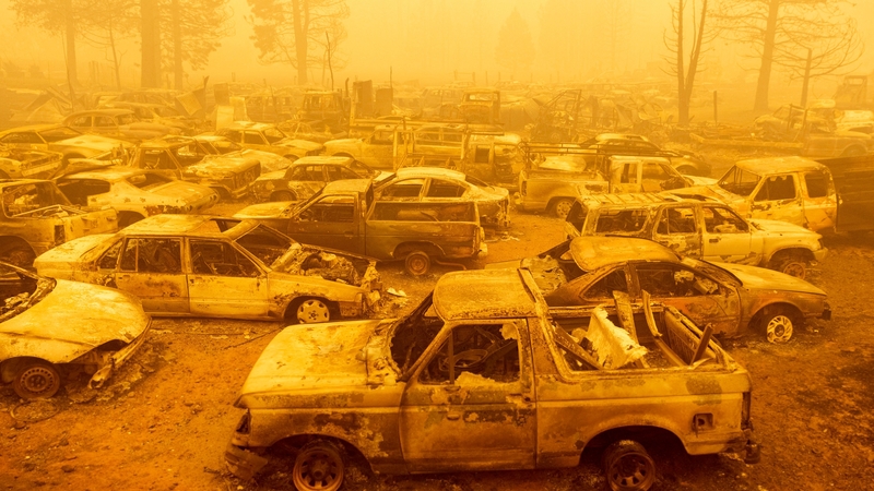 The Dixie fire has destroyed dozens of cars and homes in Greenville