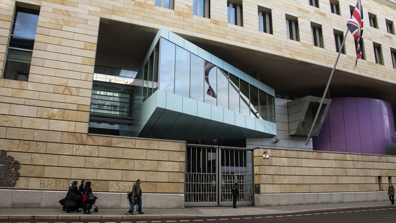 The arrested man worked at the British Embassy in Berlin