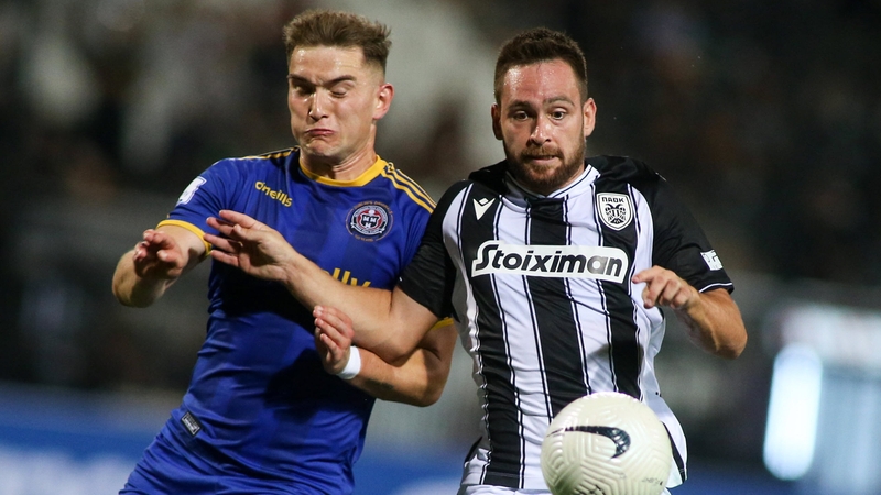 Anto Breslin and Andrija Živkovic tussle for the ball on a night when Bohs bow out