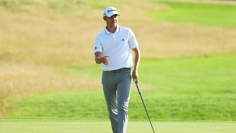 Rasmus Hojgaard leads the way