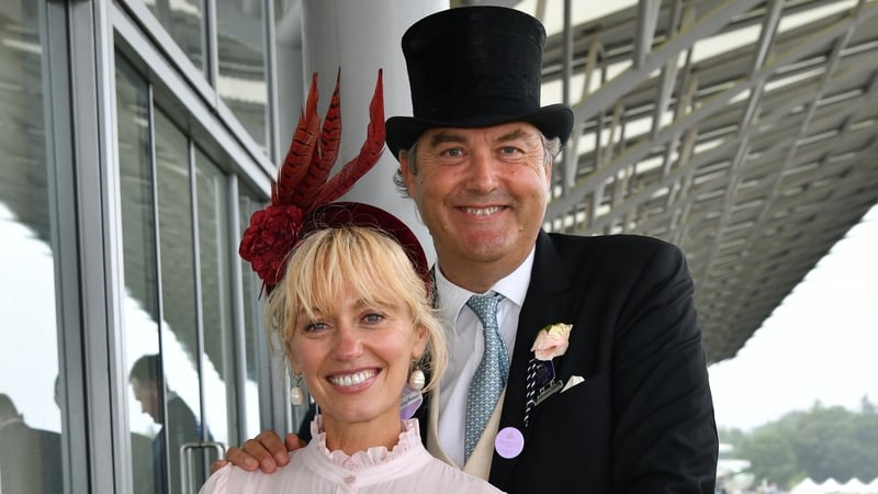Clodagh McKenna and Harry Herbert pose during Royal Ascot 2021