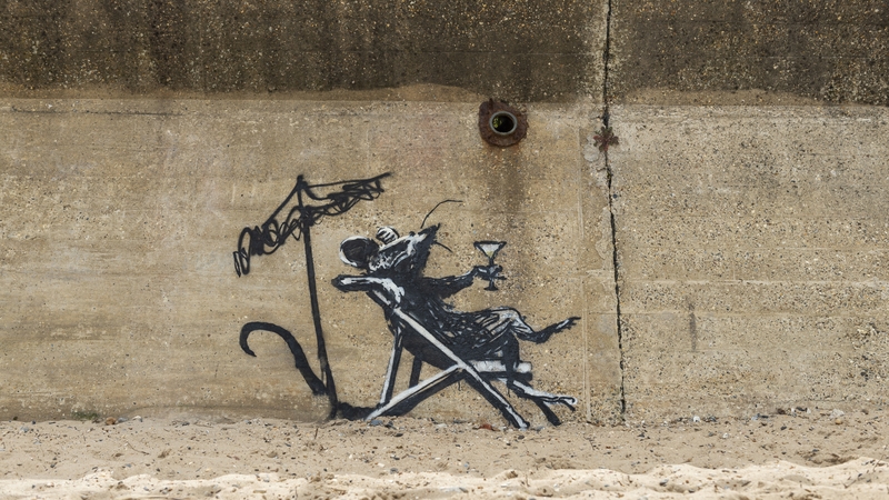 The artwork appeared recently in Lowestoft, Suffolk