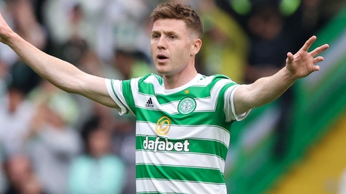 James McCarthy made his Celtic debut against Hearts