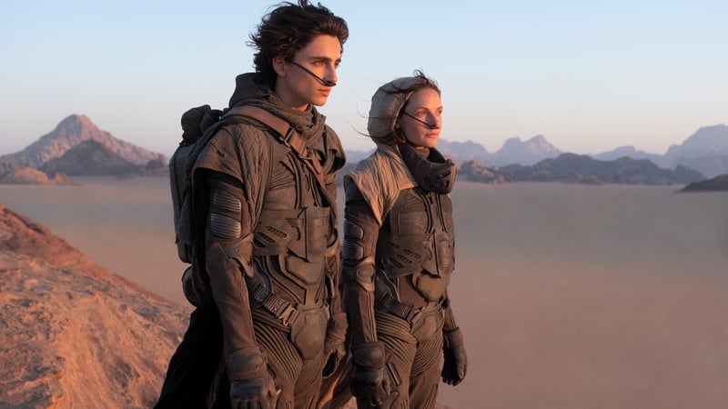 Timothée Chalamet and Rebecca Ferguson in Dune