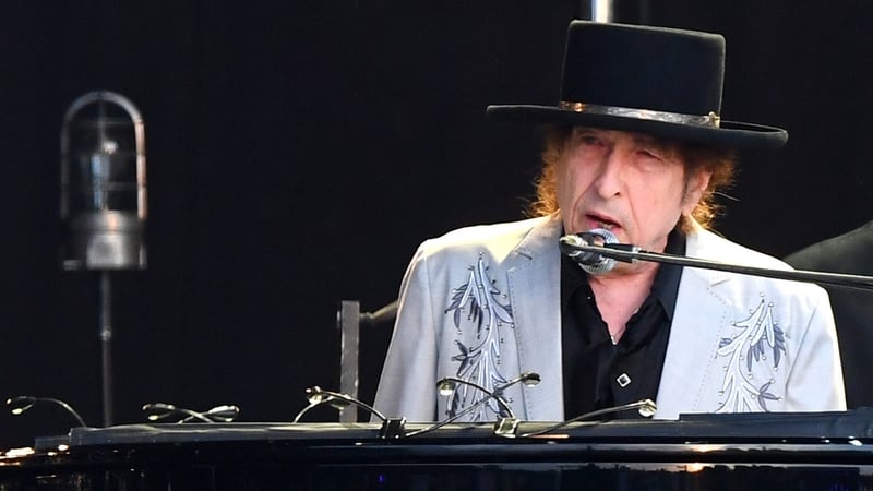 Bob Dylan pictured performing at a concert in London in 2019