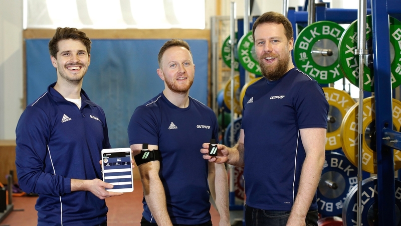 Julian Eberle, Dr Martin O'Reilly and Dr Darragh Whelan, co-founders, Output Sports